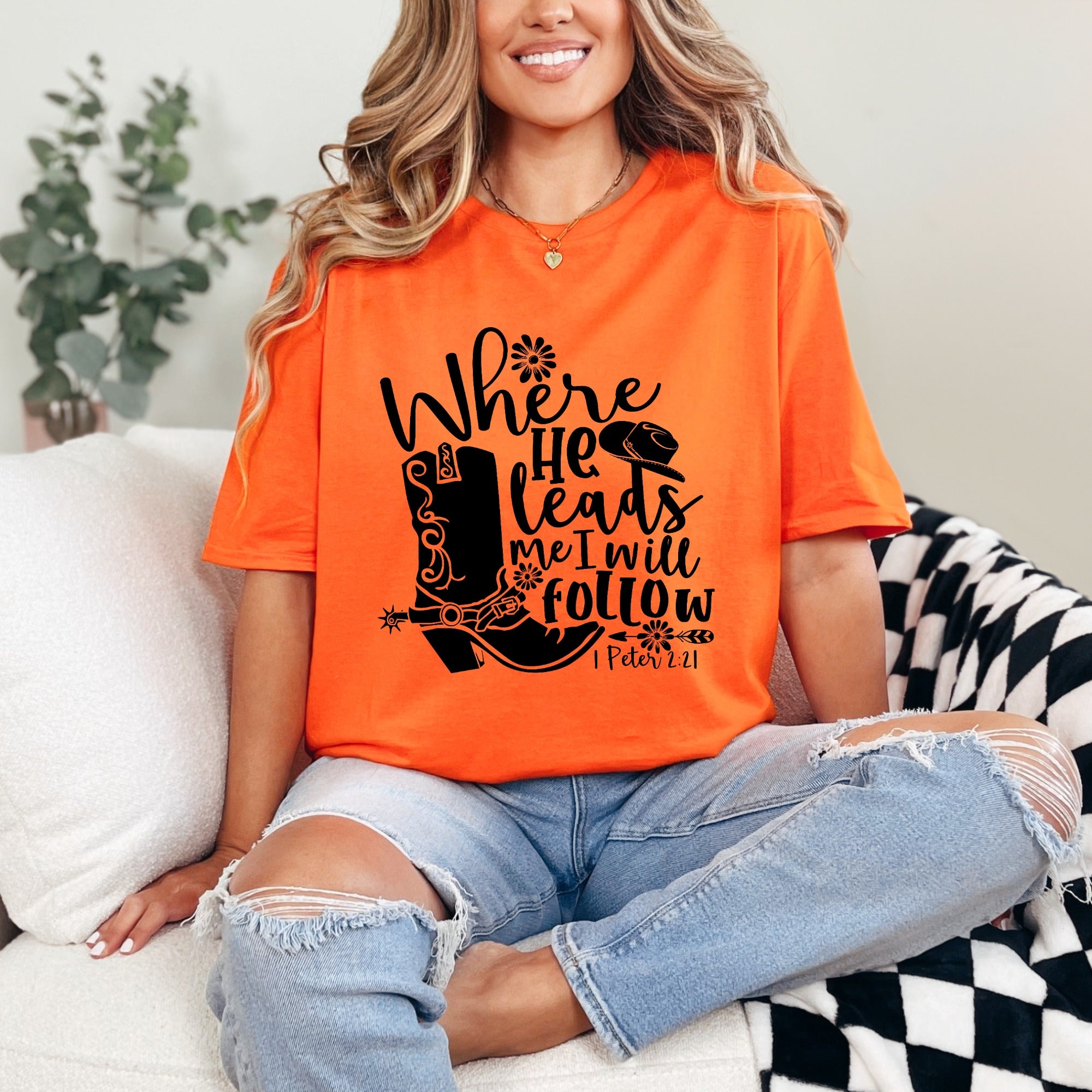 Where He Leads I Will Follow | Faith Journey Tee