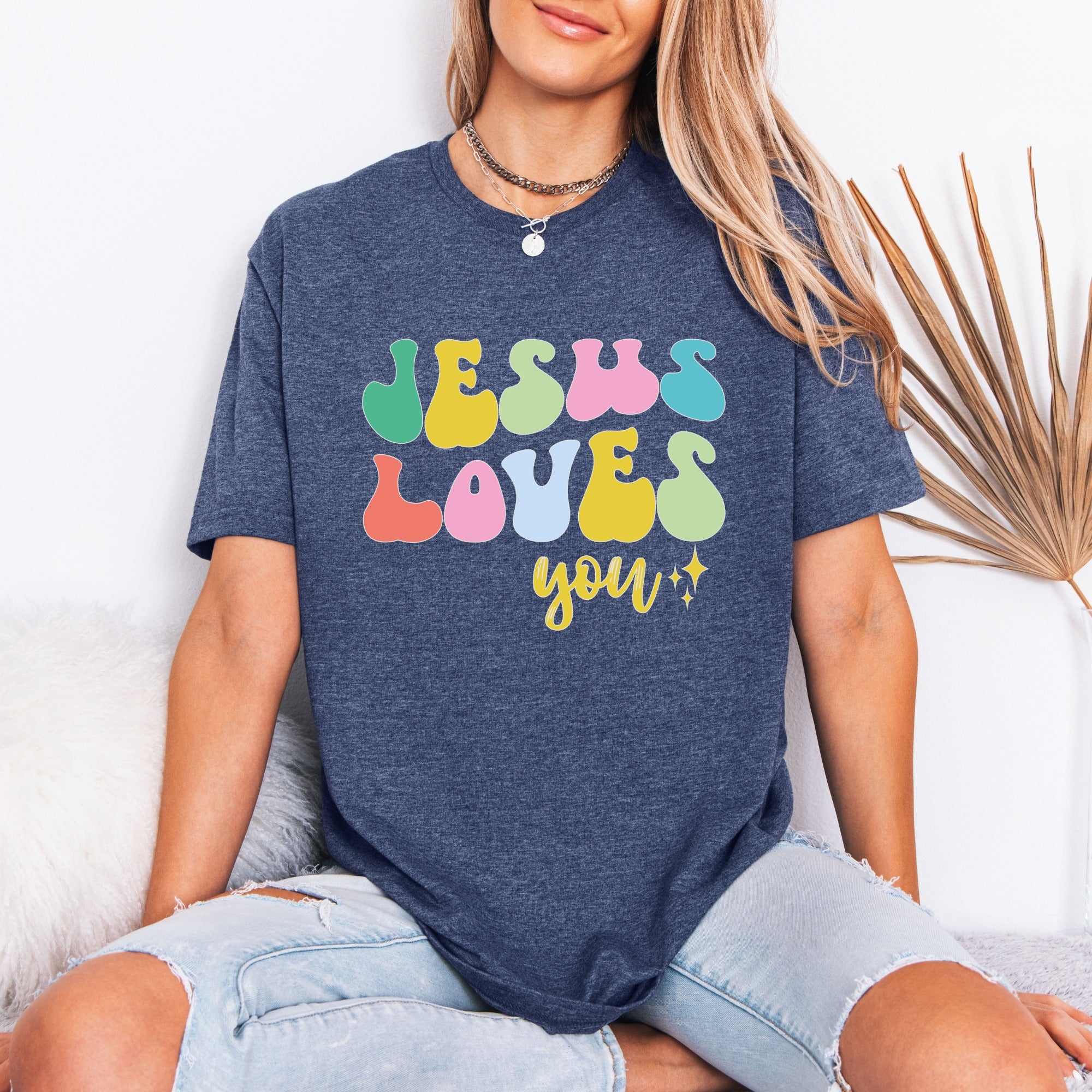 Jesus Loves You | Retro Affirmation Tee