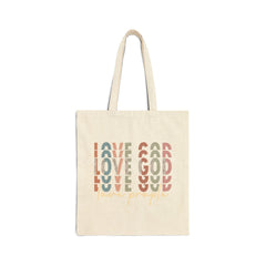 Love God Love People | Christian Tote Bag