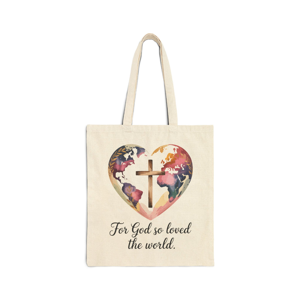 For God So Loved the World | Christian Tote Bag