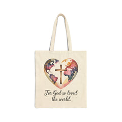 For God So Loved the World | Christian Tote Bag