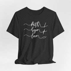 Faith Hope Love Line Art | Hope & Light T-shirt