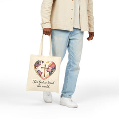 For God So Loved the World | Christian Tote Bag