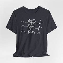 Faith Hope Love Line Art | Hope & Light T-shirt