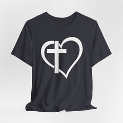 Cross Heart Minimalist | Salvation & Grace Tee