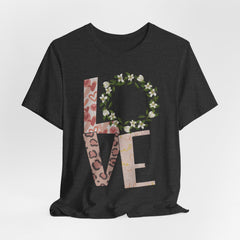 Floral Leopard LOVE | Women of Faith T-Shirt