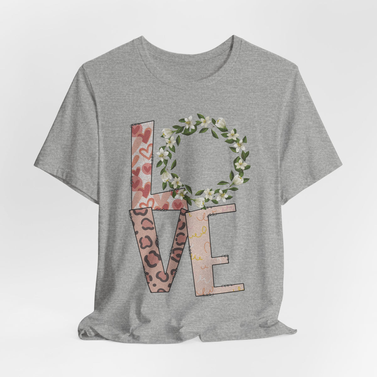 Floral Leopard LOVE | Women of Faith T-Shirt