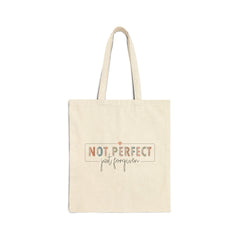 Not Perfect Just Forgiven | Christian Tote Bag