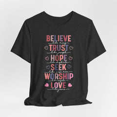 Believe Like Mary Tee | Faith Journey T-shirt