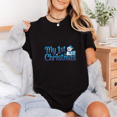 1st Christmas Snowman Holiday Christmas Mom Ready to Press DTF Transfer for Dtf