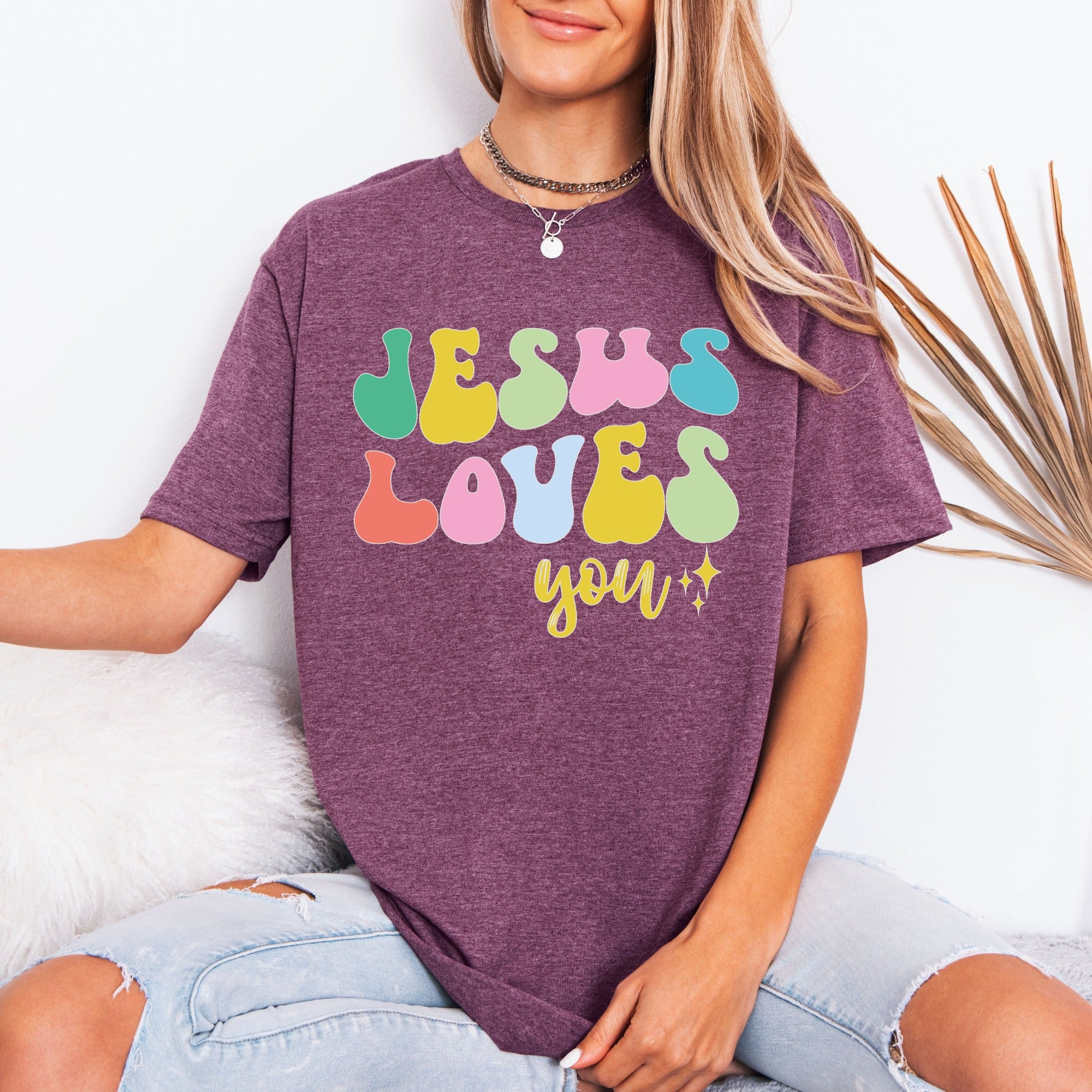 Jesus Loves You | Retro Affirmation Tee