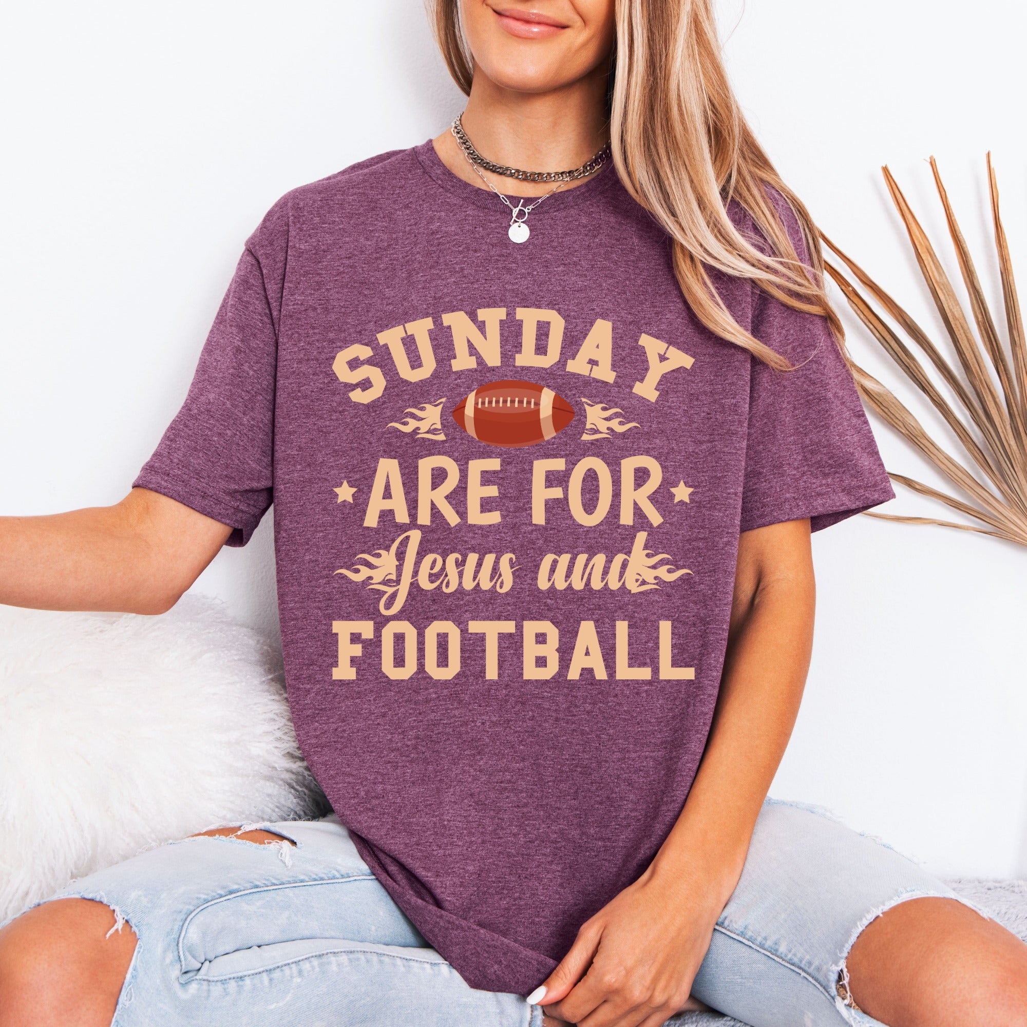 Sunday Are For Jesus & Football | Game Day Faith Tee