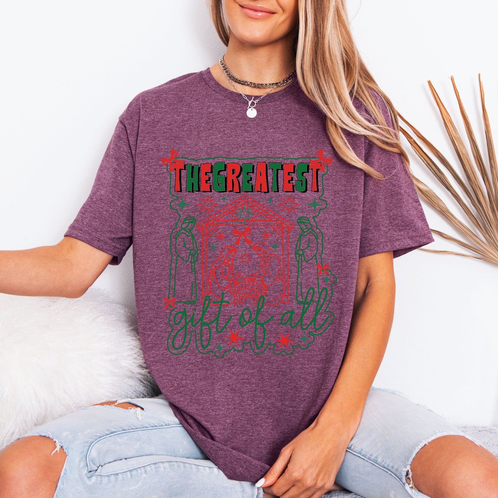 The Greatest Gift of All | Nativity Christmas Tee