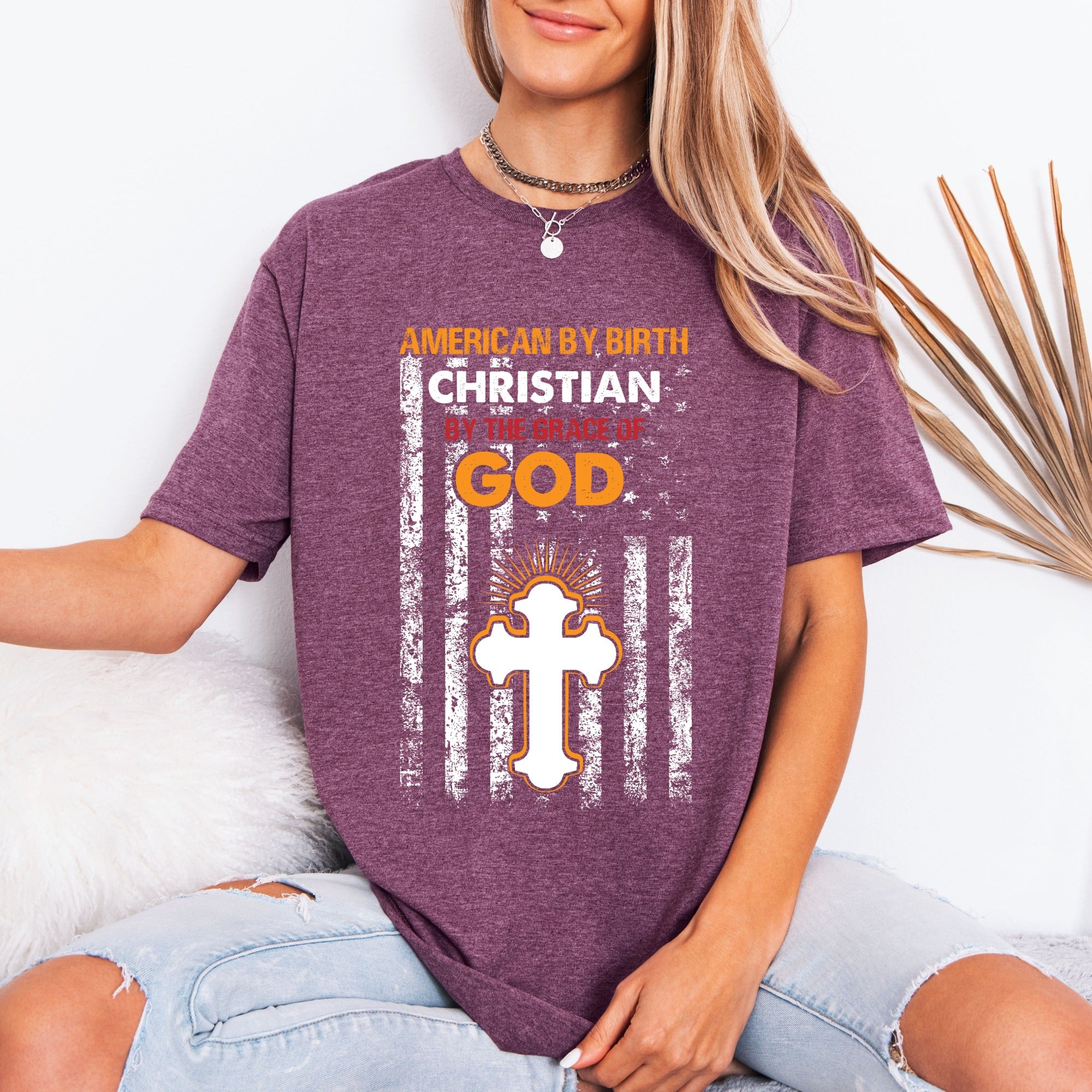 Christian By The Grace Of God | Faith & Patriotism Tee