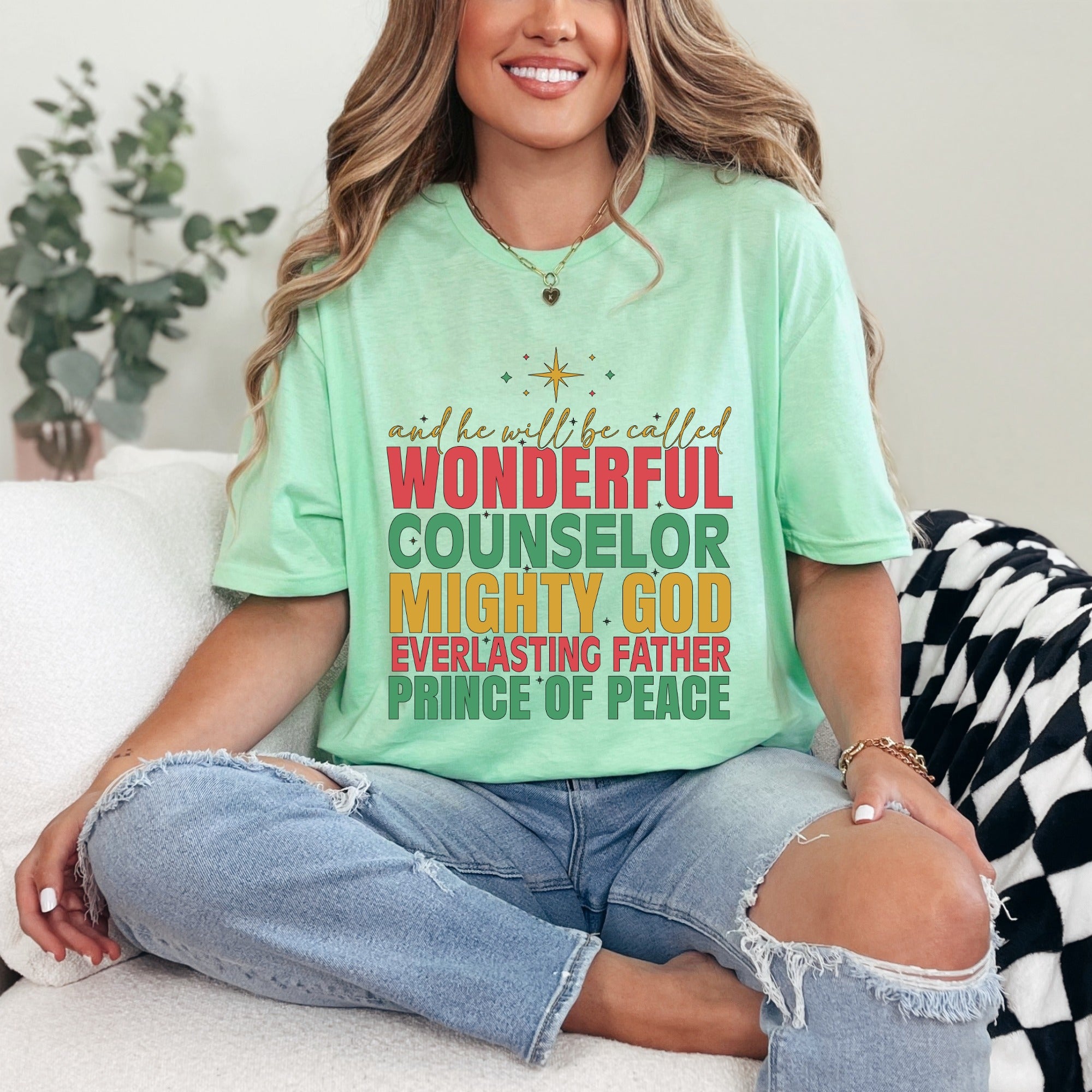 And He Will Be Called - Wonderful Counselor T-Shirt | Christian Faith Tee