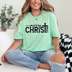 Merry CHRISTmas | Festive Christian Holiday Tee
