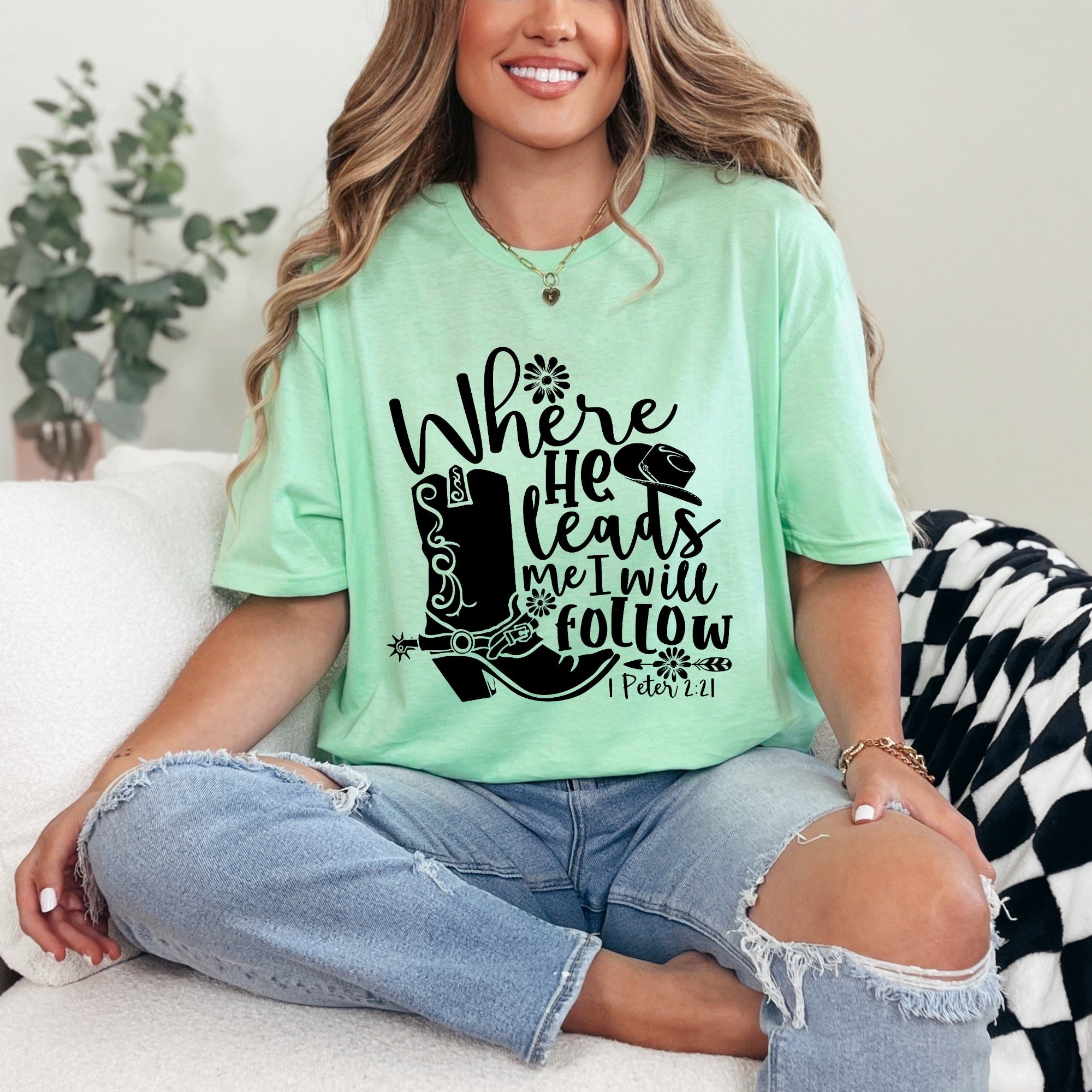 Where He Leads I Will Follow | Faith Journey Tee