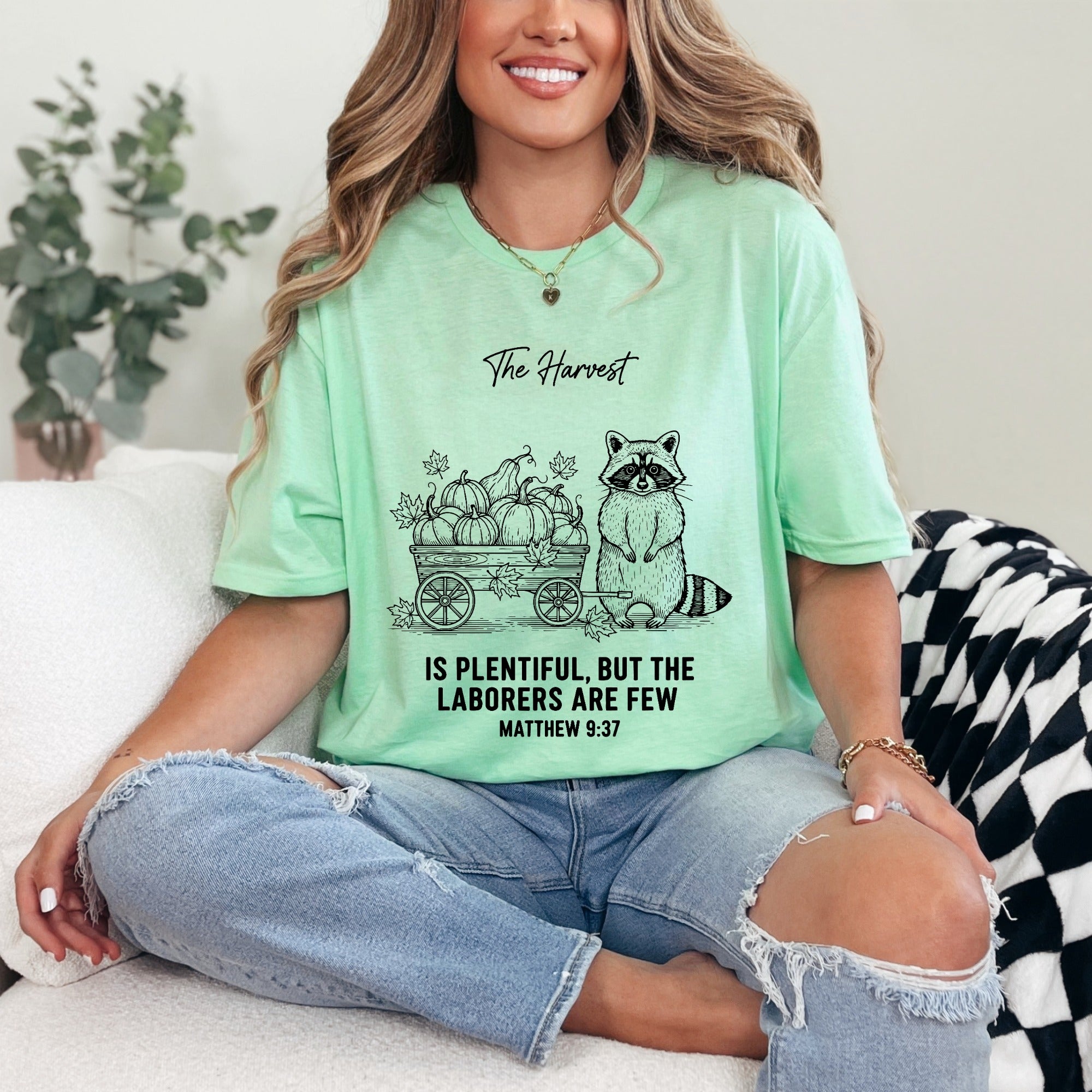The Harvest Matthew 9:37 | Laborers & Abundance Tee