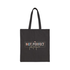Not Perfect Just Forgiven | Christian Tote Bag
