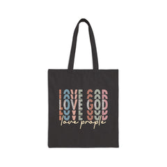 Love God Love People | Christian Tote Bag