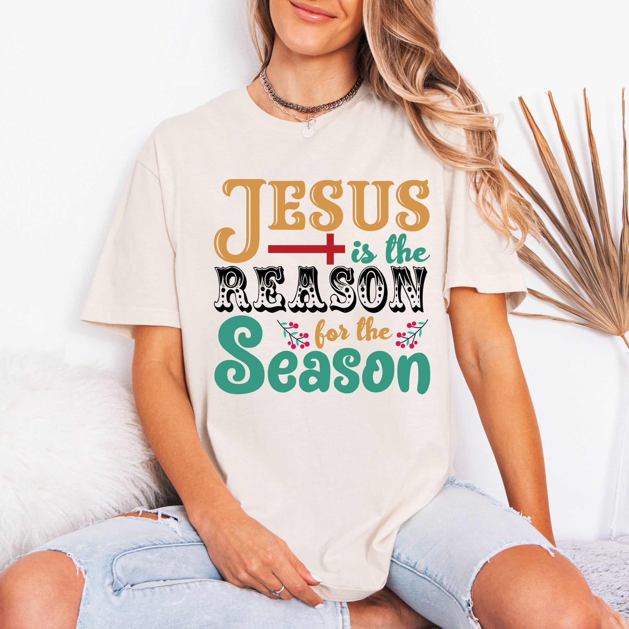 Jesus Is The Reason For The Season Christmas T-Shirt | Faith Holiday Tee