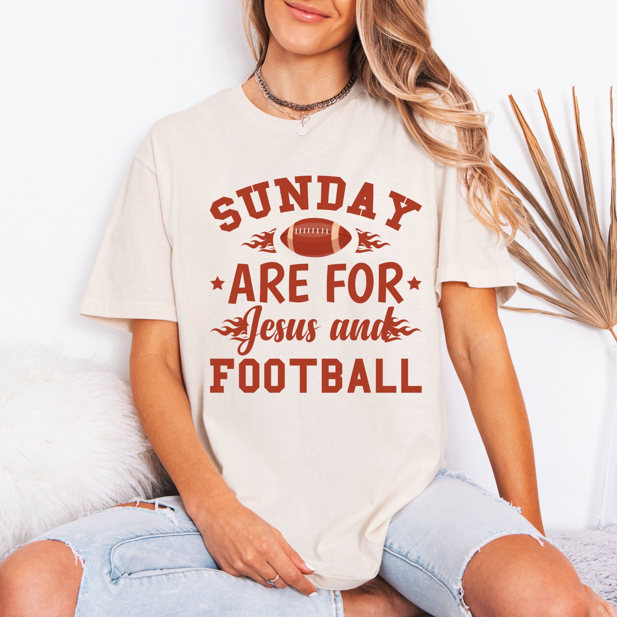 Sunday Are For Jesus & Football | Game Day Faith Tee