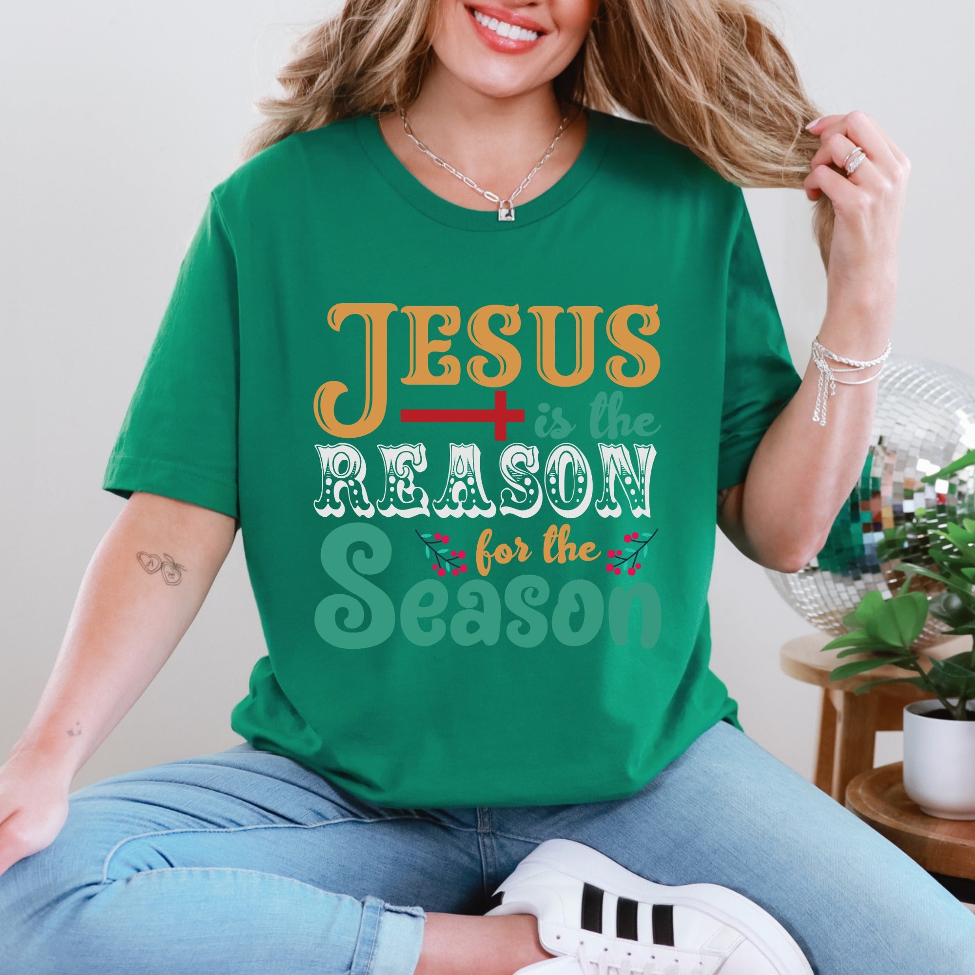 Jesus Is The Reason For The Season Christmas T-Shirt | Faith Holiday Tee