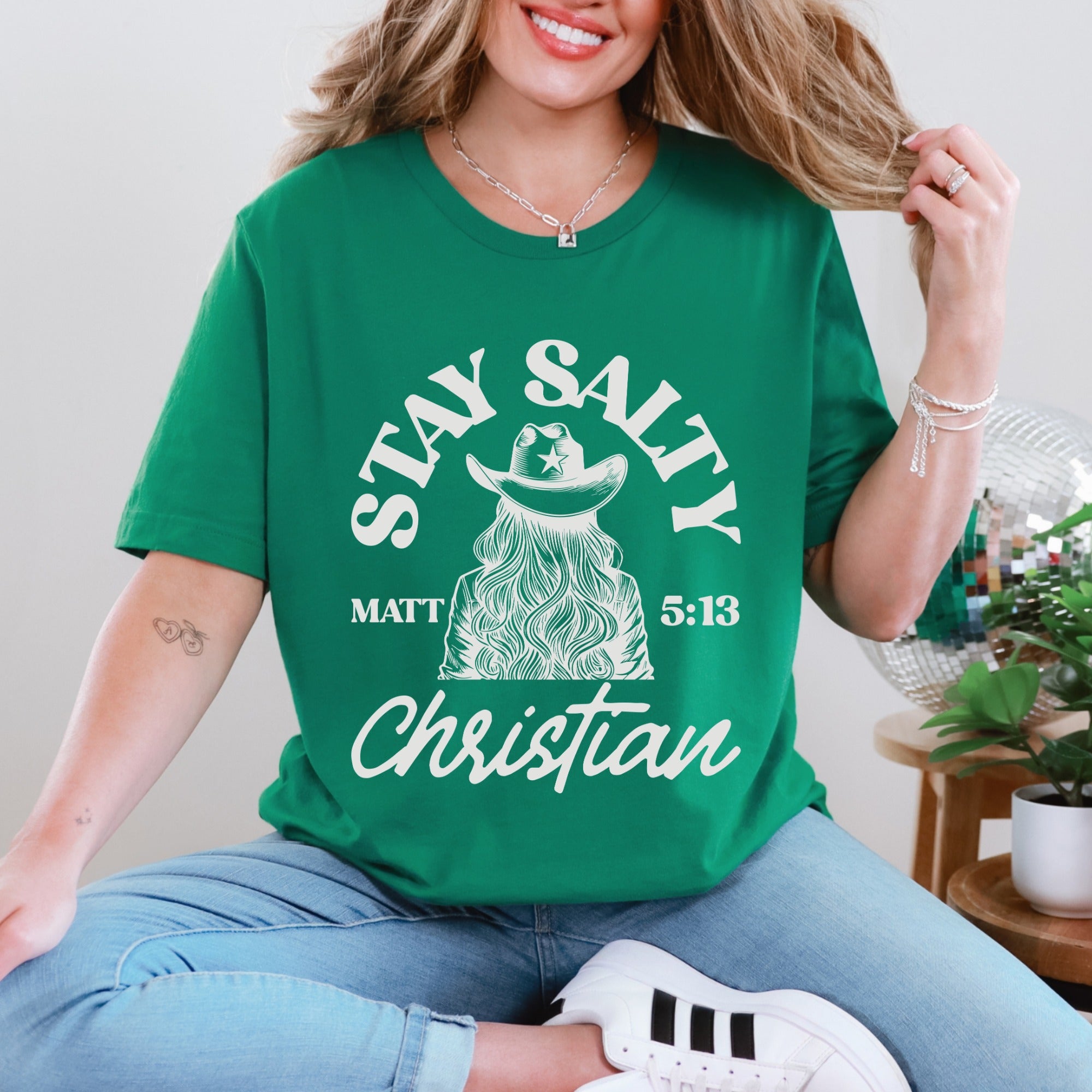 Stay Salty Christian | Bold Faith Statement Tee