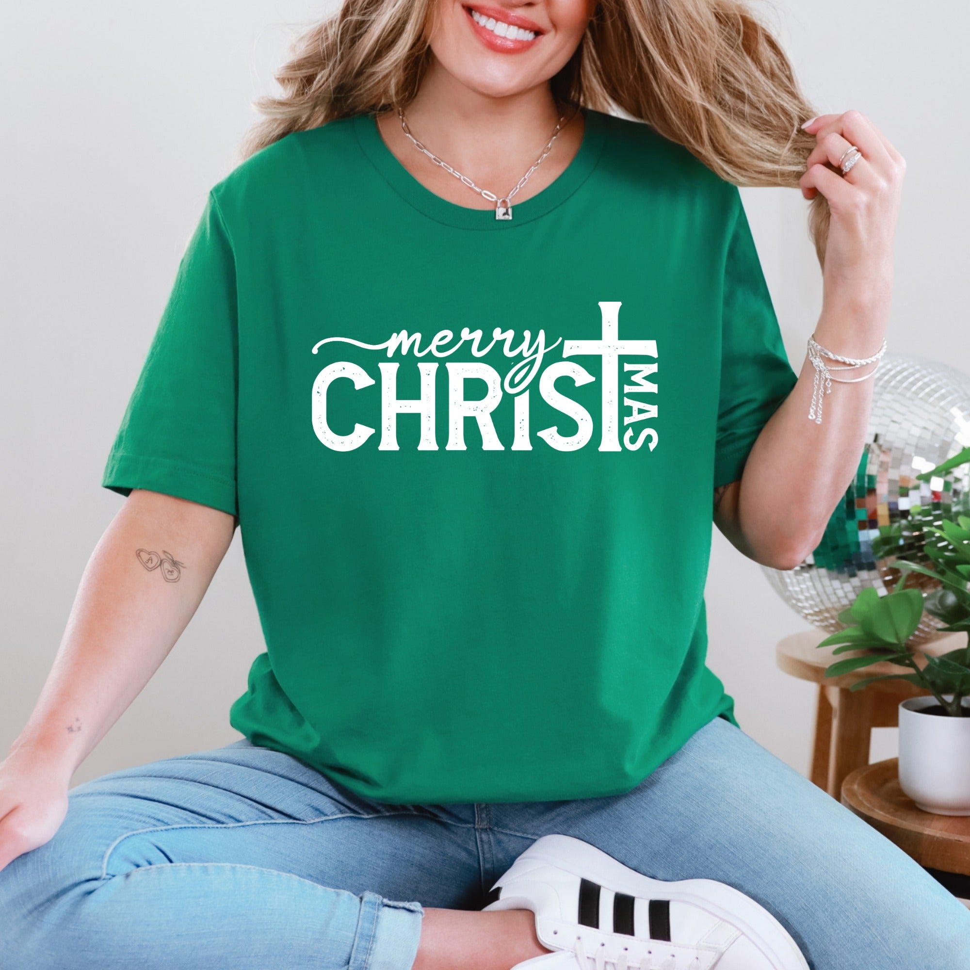 Merry CHRISTmas | Festive Christian Holiday Tee