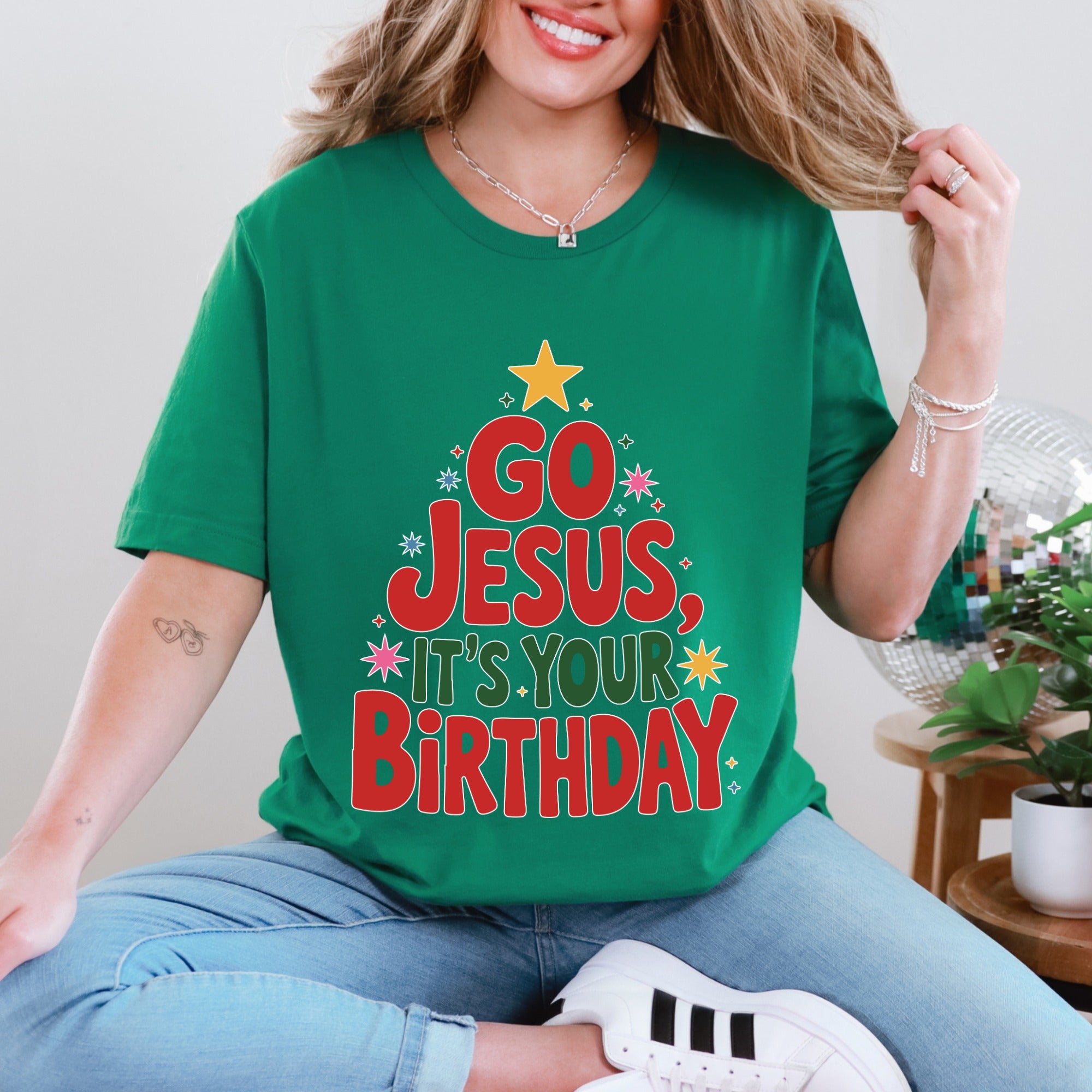 Go Jesus It's Your Birthday | Festive Christ-Centered Tee