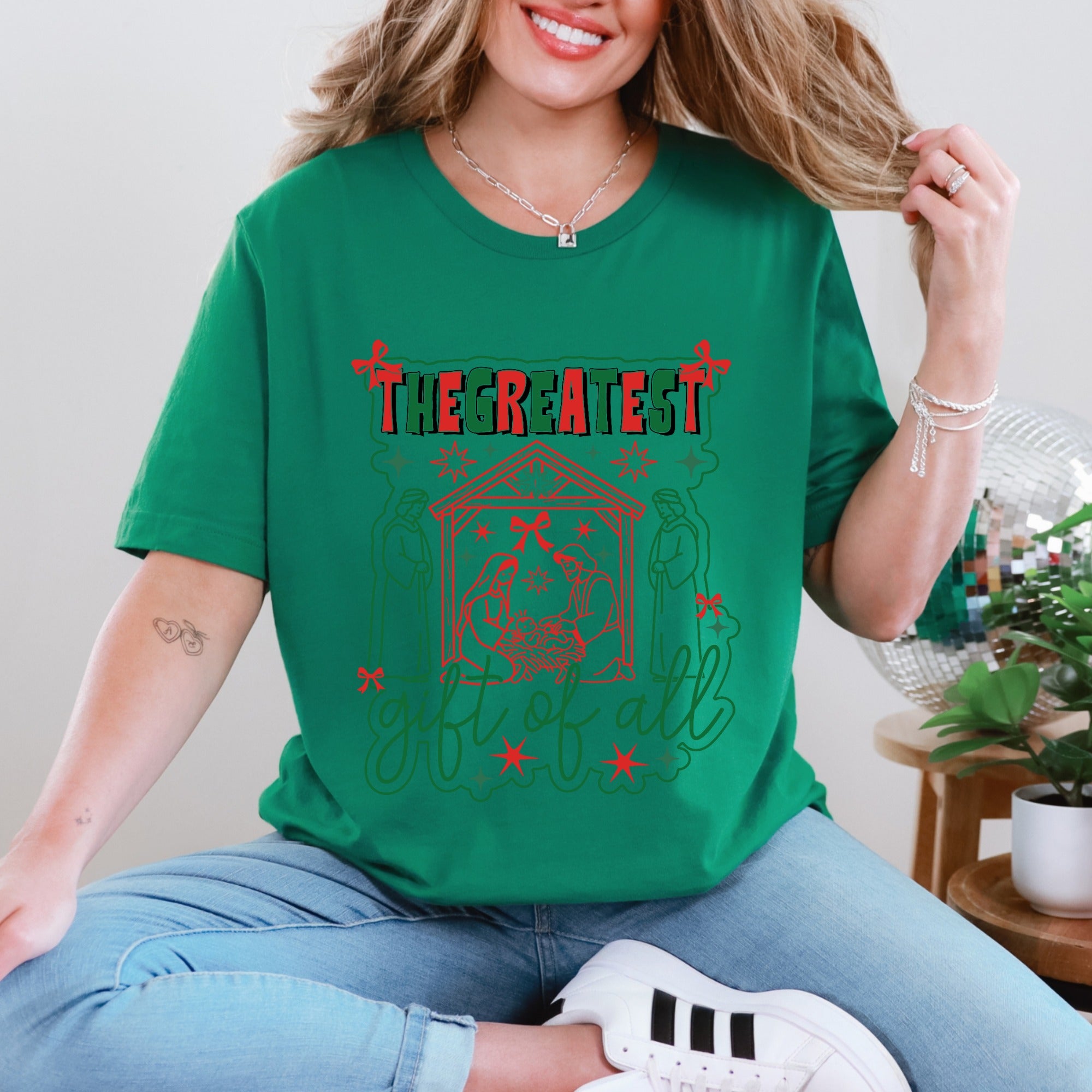 The Greatest Gift of All | Nativity Christmas Tee