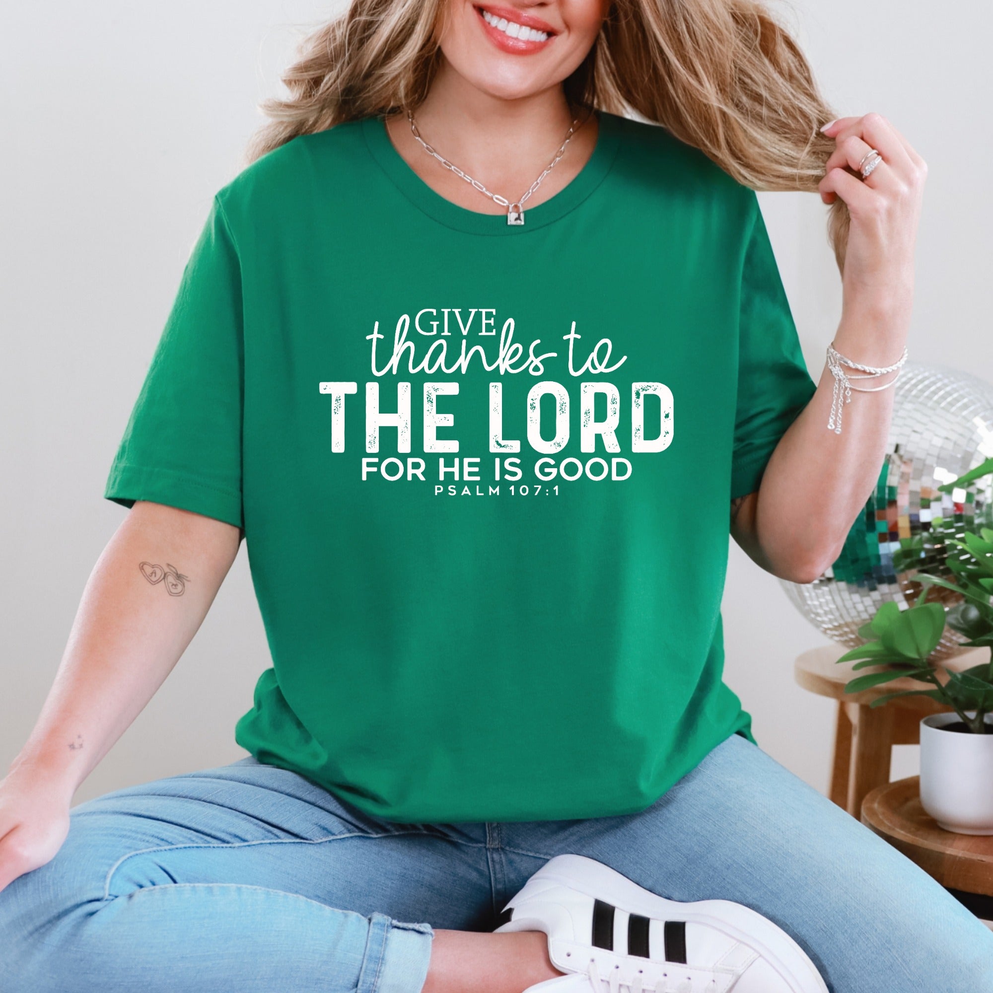 Give Thanks to the Lord | Gratitude Scripture Tee