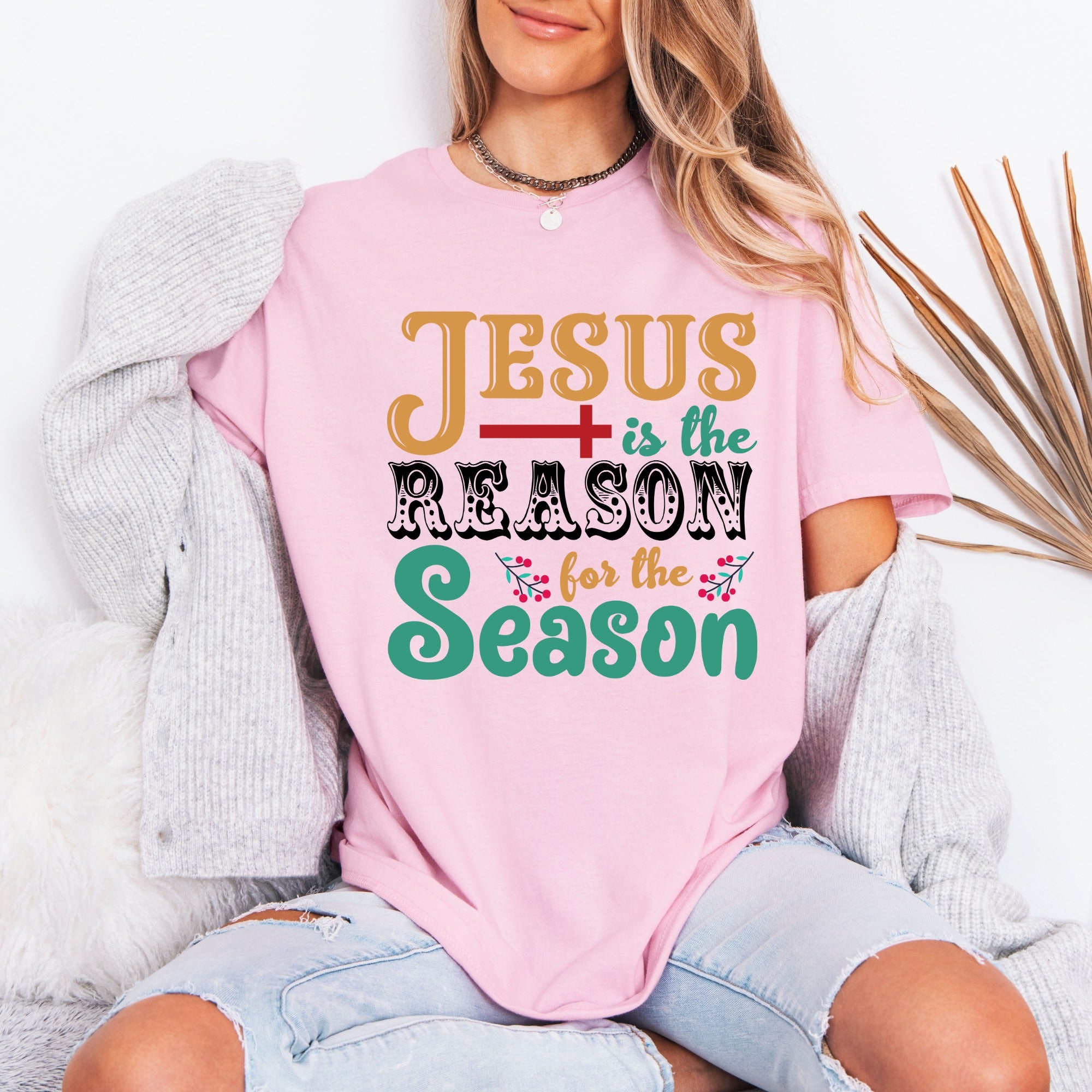 Jesus Is The Reason For The Season Christmas T-Shirt | Faith Holiday Tee