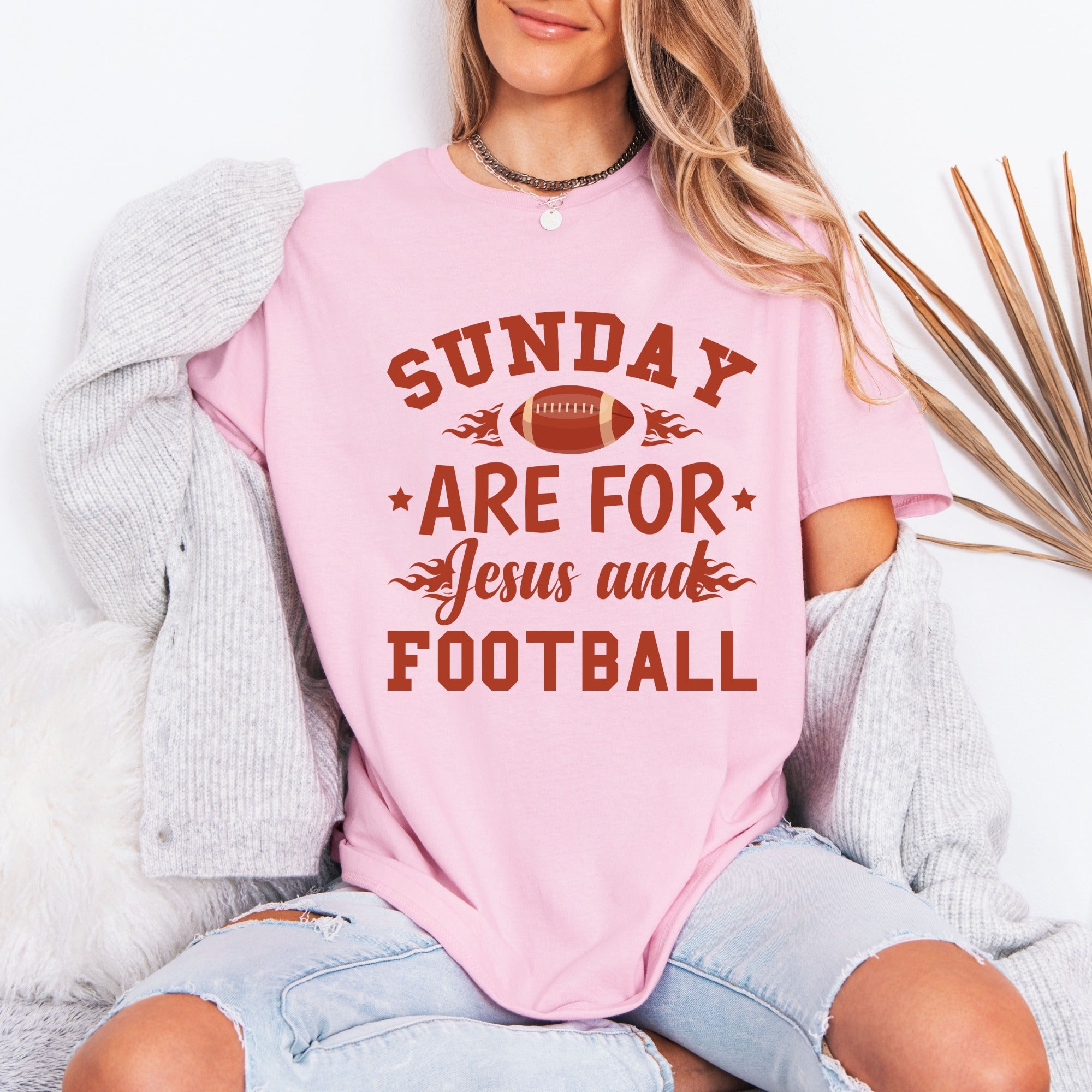 Sunday Are For Jesus & Football | Game Day Faith Tee
