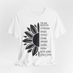 You Are Loved, Strong, and Chosen | Bible Verse T-Shirt