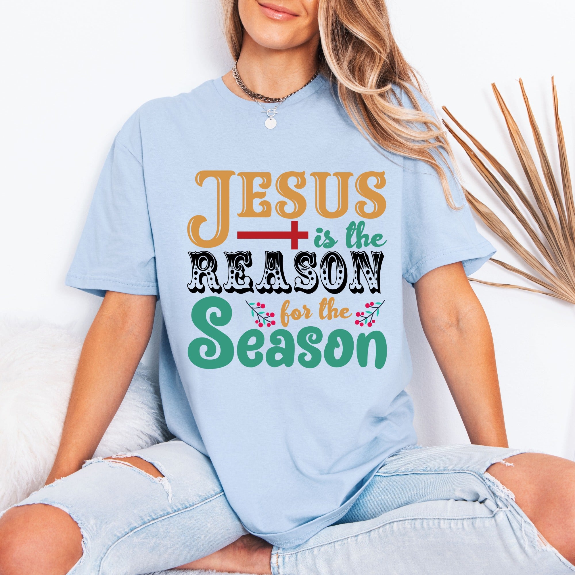 Jesus Is The Reason For The Season Christmas T-Shirt | Faith Holiday Tee