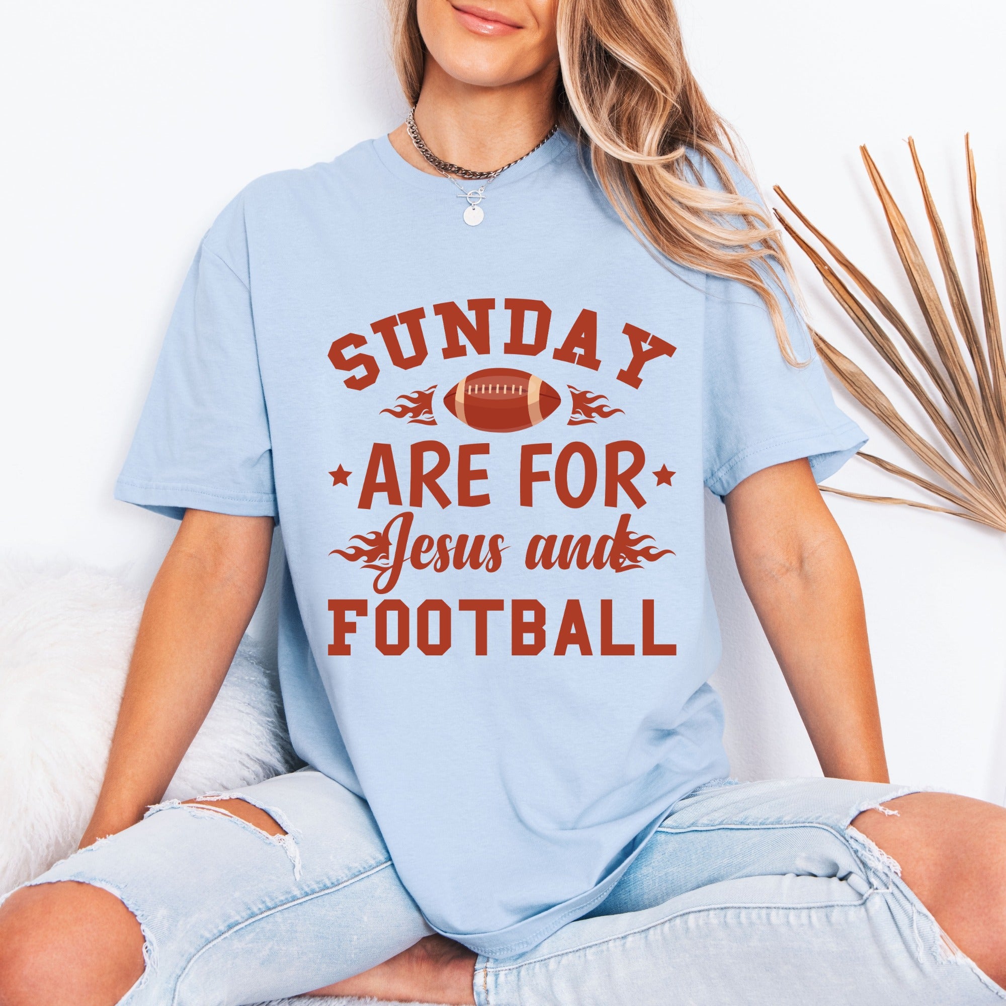 Sunday Are For Jesus & Football | Game Day Faith Tee