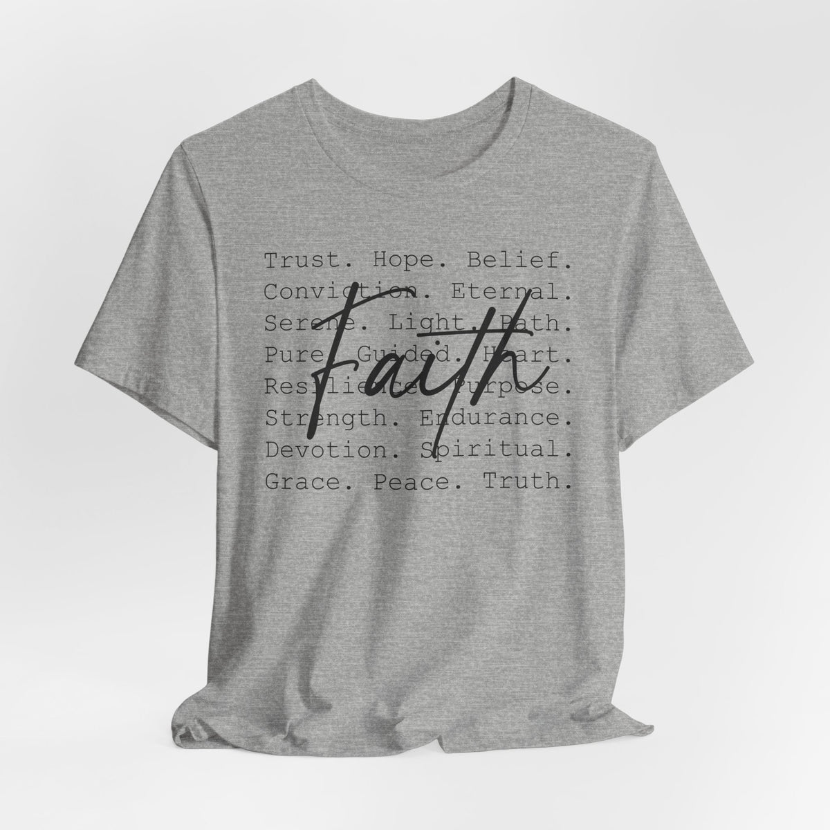 Faith Typography | Identity in Christ T-Shirt