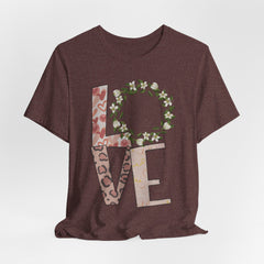 Floral Leopard LOVE | Women of Faith T-Shirt
