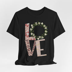 Floral Leopard LOVE | Women of Faith T-Shirt