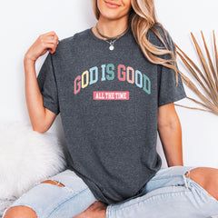 God Is Good All The Time - Arch Block Tee | Faith-Inspired Christian T-Shirt