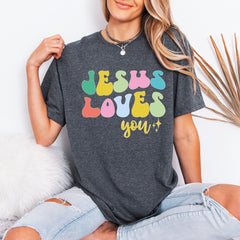 Jesus Loves You | Retro Affirmation Tee