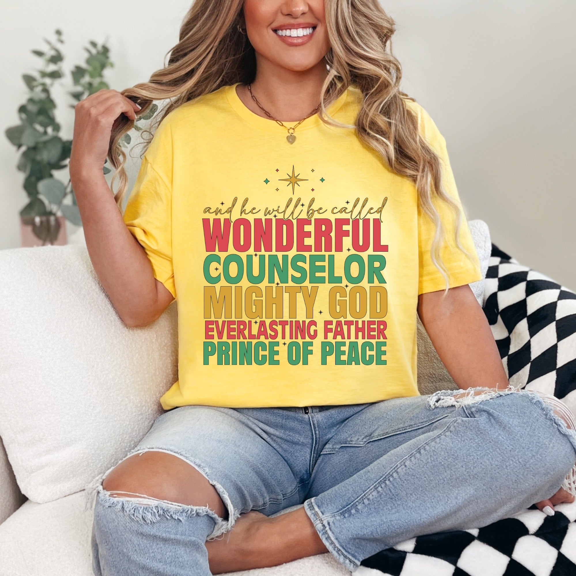 And He Will Be Called - Wonderful Counselor T-Shirt | Christian Faith Tee