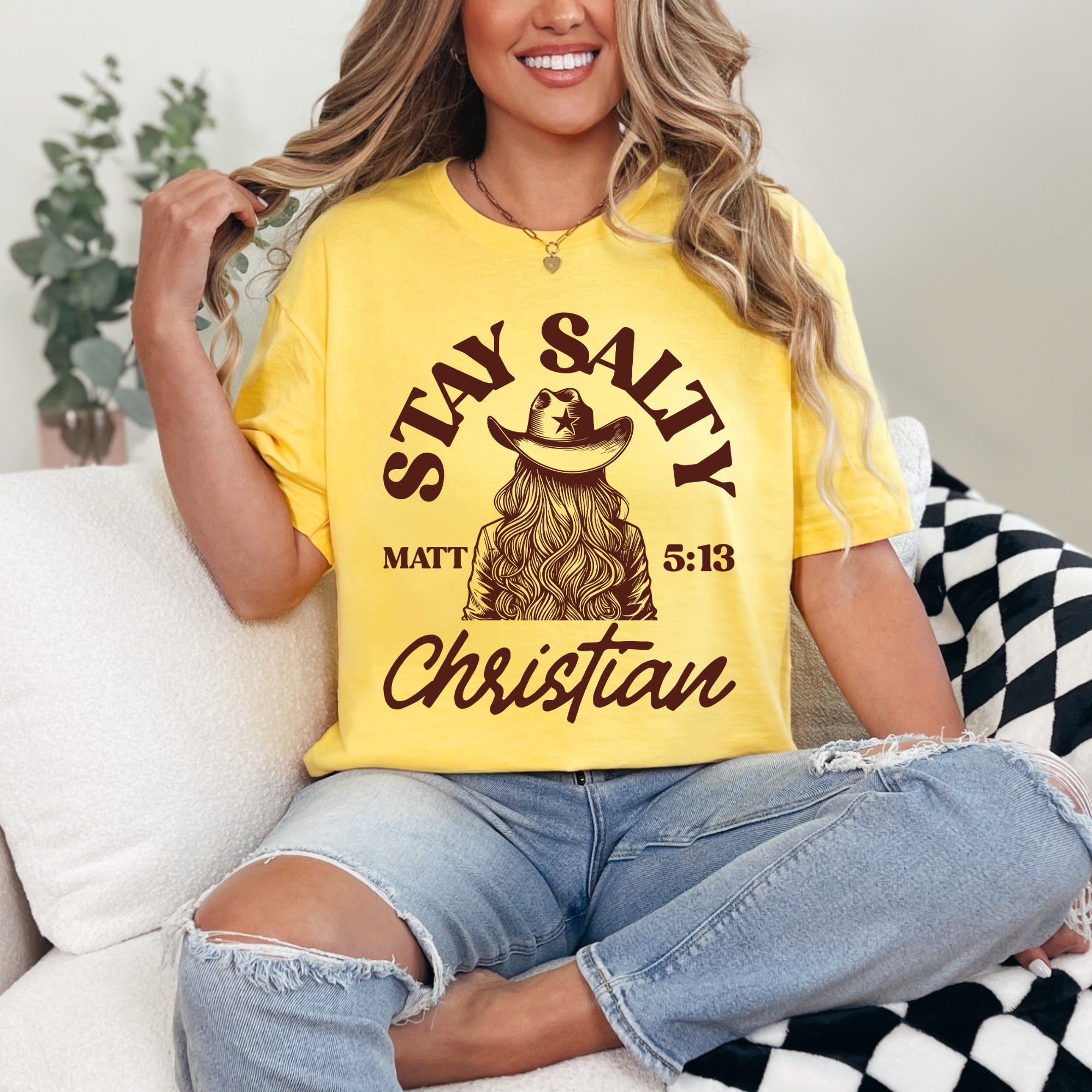 Stay Salty Christian | Bold Faith Statement Tee