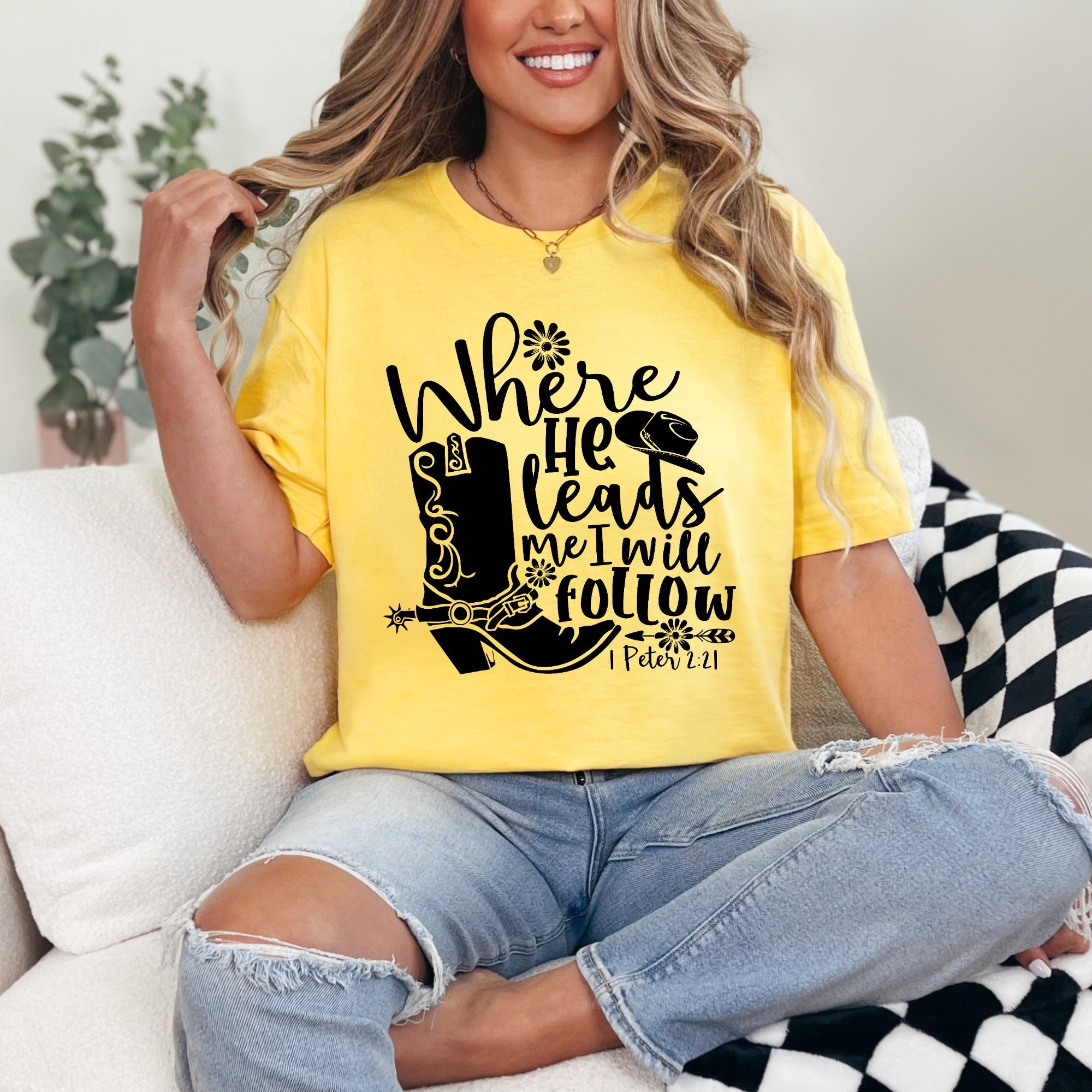 Where He Leads I Will Follow | Faith Journey Tee