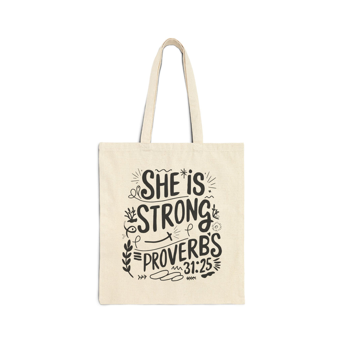 She Is Strong | Christian Tote Bag