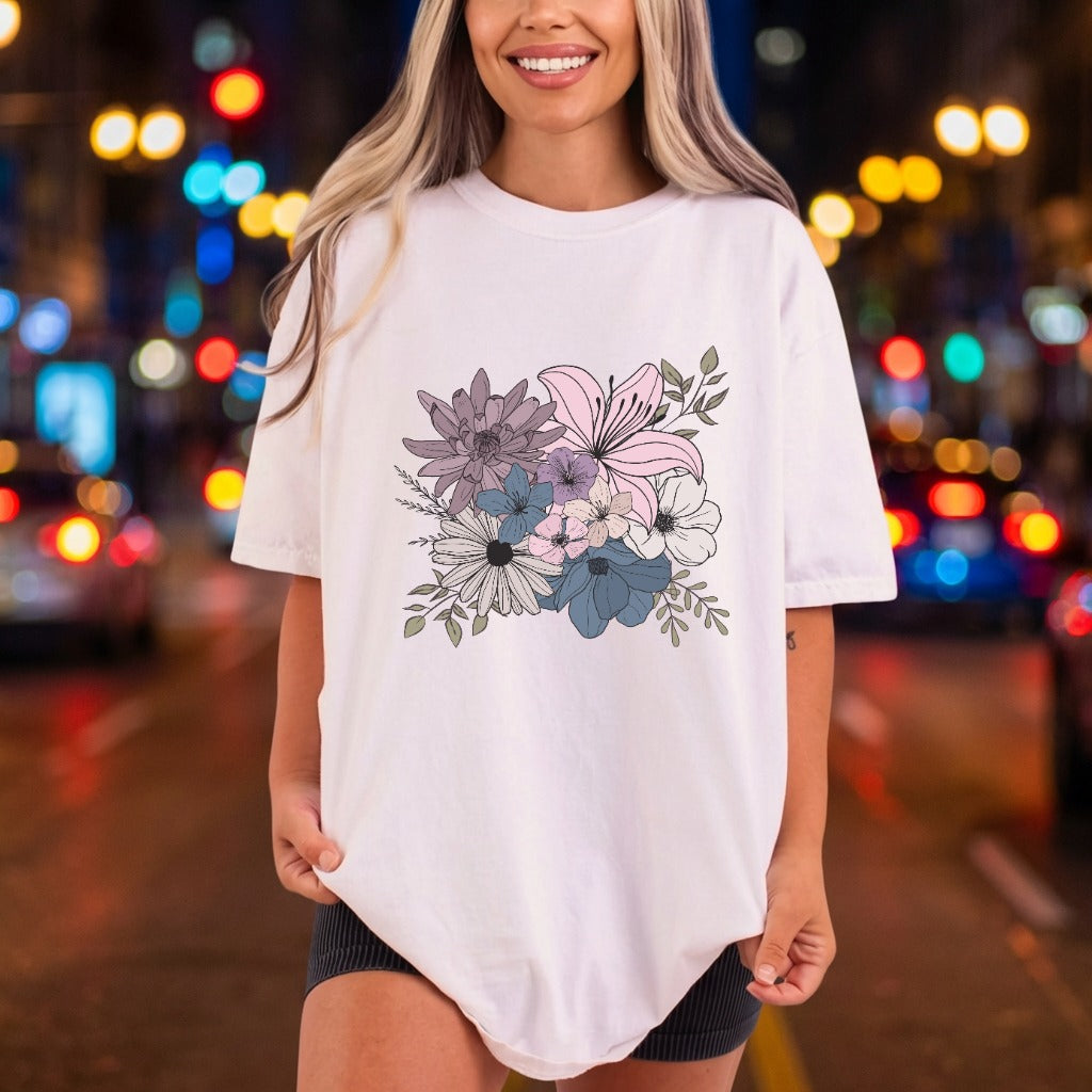 Abstract Floral Bouquet Boho Boho Aesthetic Ready to Press DTF Transfer for Dtf