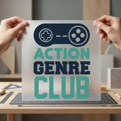 Action Genre Club Controller Geek Humor Collection Geek & Fantasy Collection Ready to Press DTF Transfer for Dtf