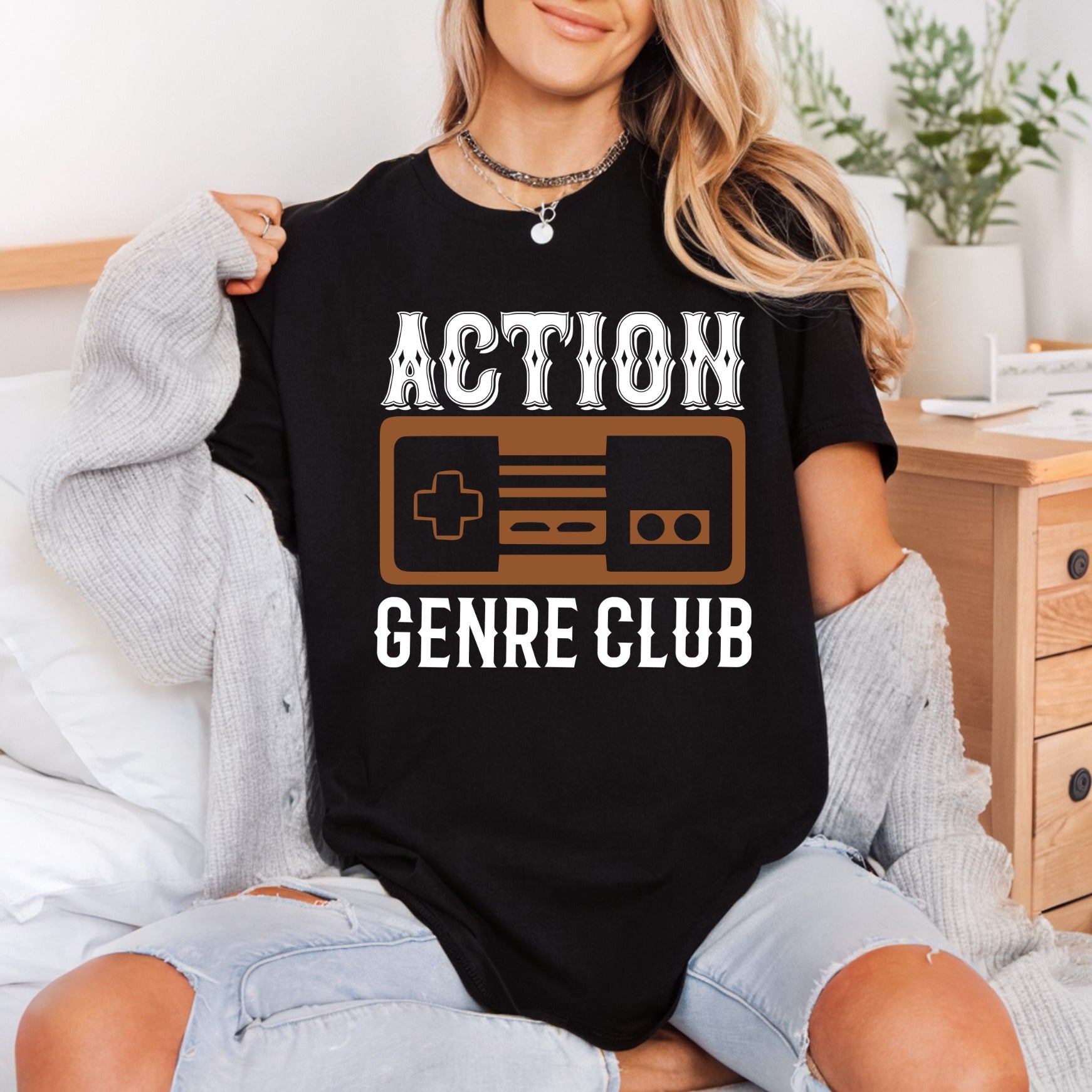 Action Genre Club Retro Vintage Retro Ready to Press DTF Transfer for Dtf
