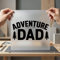 Adventure Dad Forest Text Dad Camping Ready to Press DTF Transfer for Dtf